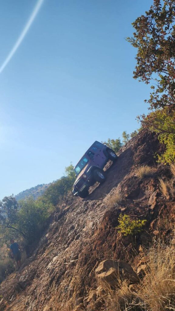 Rocky mountain terrain on the Bundu route